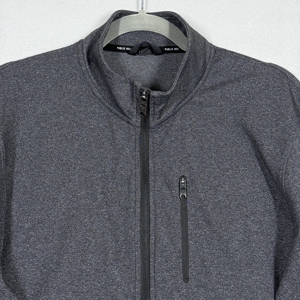 Public Rec Jacket Mens‎ Large Full Zip Bomber Stretch Athletic Pockets Mock Neck
